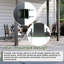 Pergola murale avec toit en acier galvanisé incliné et structure en aluminium-124080108