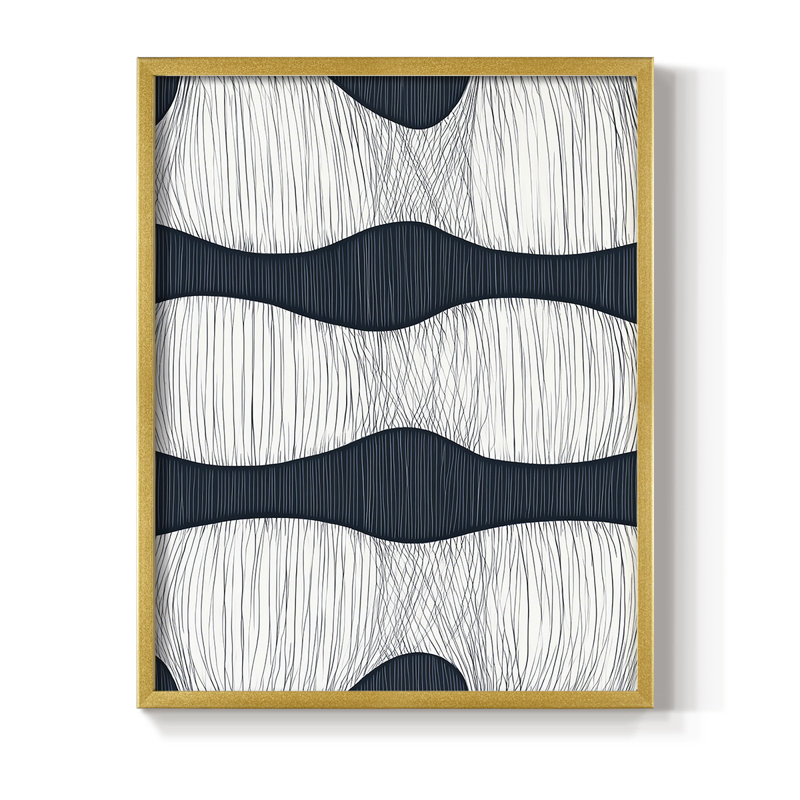 "ABSTRACT Series DCCVII" par J Paul, Or, H 21 po x l 17 po