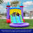 HeroKiddo Jelly Bean Castle Commercial Grade Bounce House Water Slide with Splash Pool (with Blower)