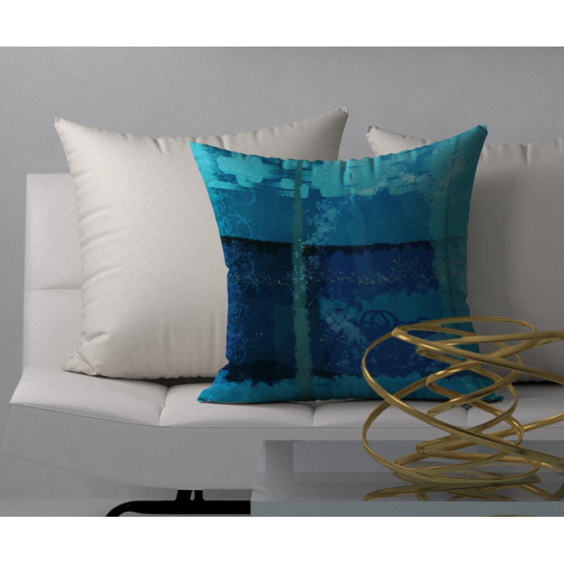 Coussin décoratif carrée O.K. bouche, 24 po x 24 po