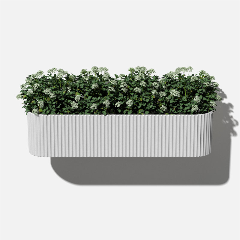Pot à fleurs 36 "Veradek Demi Series, 1, Blanc