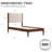 Besan Solid Wood Boucle Upholstered Headboard Bed Frame-990928459-990928470
