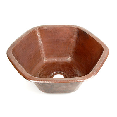 17'' L Single Bowl Copper Kitchen Sink