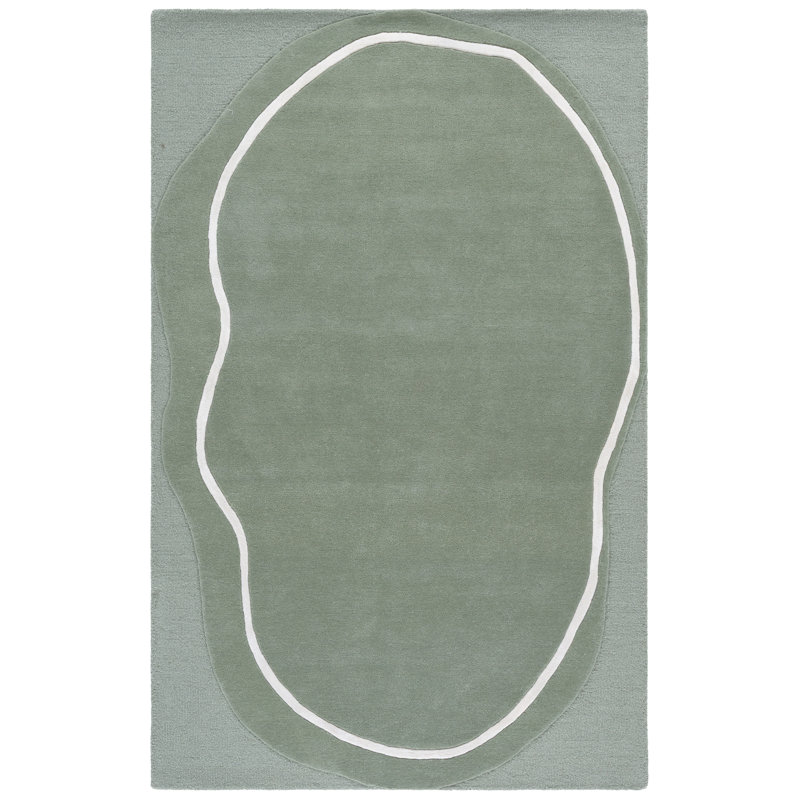 Fifth Avenue Hand Tufted Wool; Viscose; Cotton Abstract Indoor Rug, Rectangle 9' x 12'
