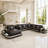 Lloydene 5 - Piece Slipcovered Leather Sectional-331339043