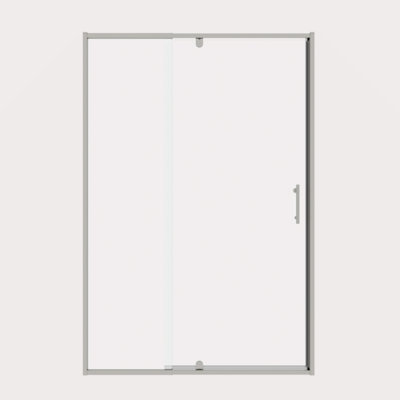 50-54" W X 71" H Piovt Swing Glass Shower Door,Pivot Frame Sliding Shower Door With 1/4"(6Mm) Clear SGCC Tempered Glass, Shower Doors,Reversible Installation