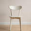 Chaise en chêne naturel de qualité supérieure, dossier ergonomique, structure en bois massif robuste-508352020