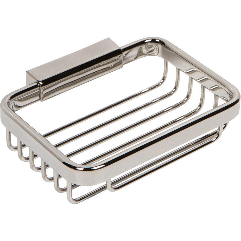 Hotelier Soap Basket, Polished Nickel