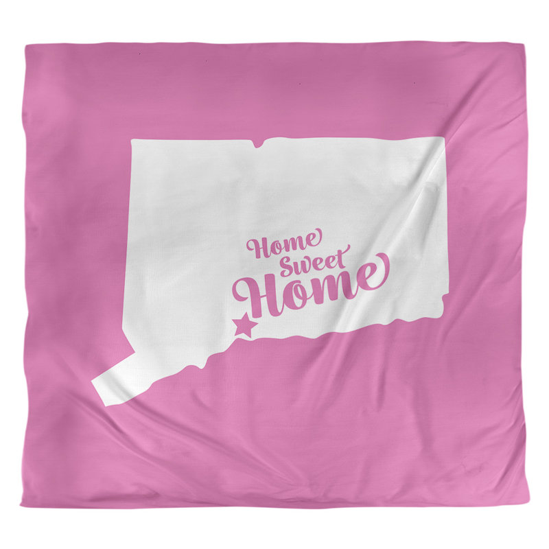 Housse de couette home new refuge, Housse de couette pour très grand lit, Rose, Microfibre