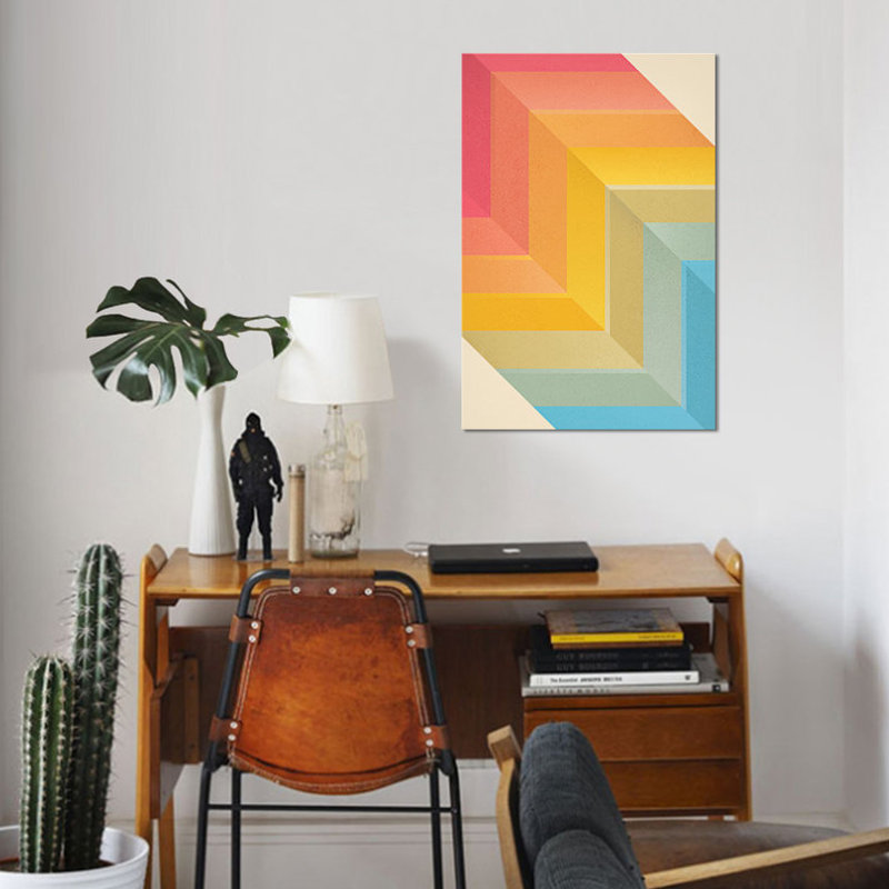 «Back and Forth», reproduction d'impression sur toile tendue, H 26 po x l 18 po x P 1,5 po, Toile avec cadre noir