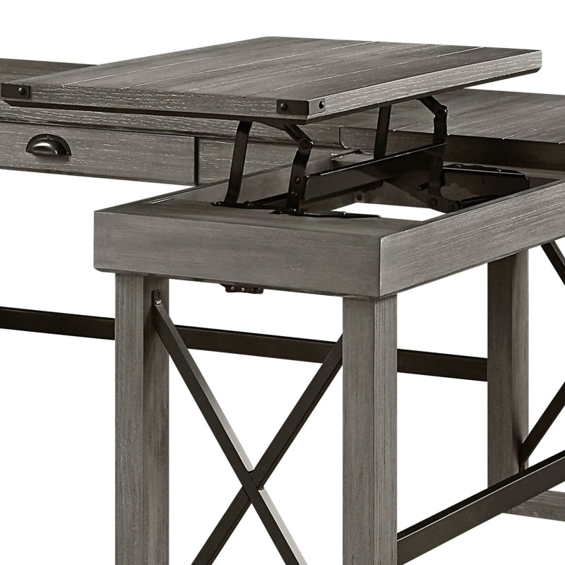 Bureau d'écriture avec plateau relevable
