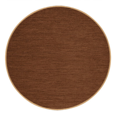Machine Washable Solid Brown Area Rug