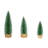 White Tipped Snow Covered LED Bottlebrush Trees, 3 Trees