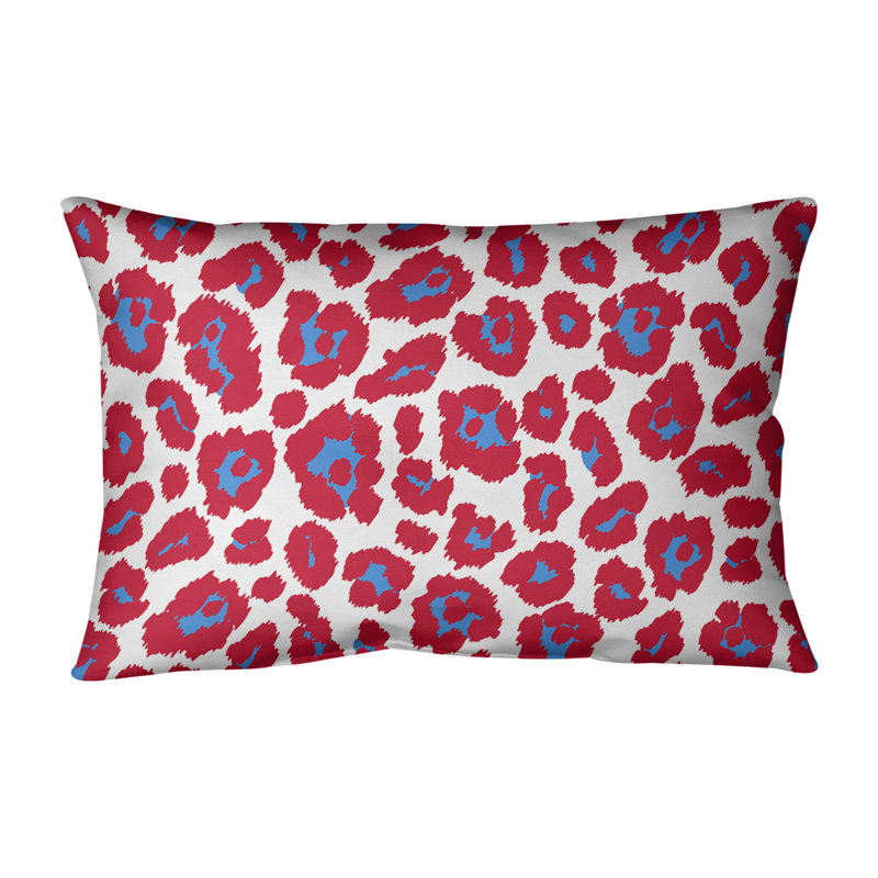Housse de coussin rectangulaire Houston football, Rose, Polyester sergé