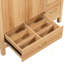 Meuble-lavabo de 36 po en bois avec cadre solide, portes à fermeture douce, tiroirs, tablette réglable, armoire de rangement moderne