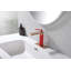 Robinet de lavabo de salle de bain monocorps moderne à poignée simple Weshi en or rose brossé, laiton massif sans plomb avec bonde escamotable et ensemble de bonde-138879064