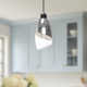 Tabitha Single Light Steel Dimmable Pendant