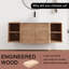 54'' Single Bathroom Floating Vanity With Quartz Top-2133903584