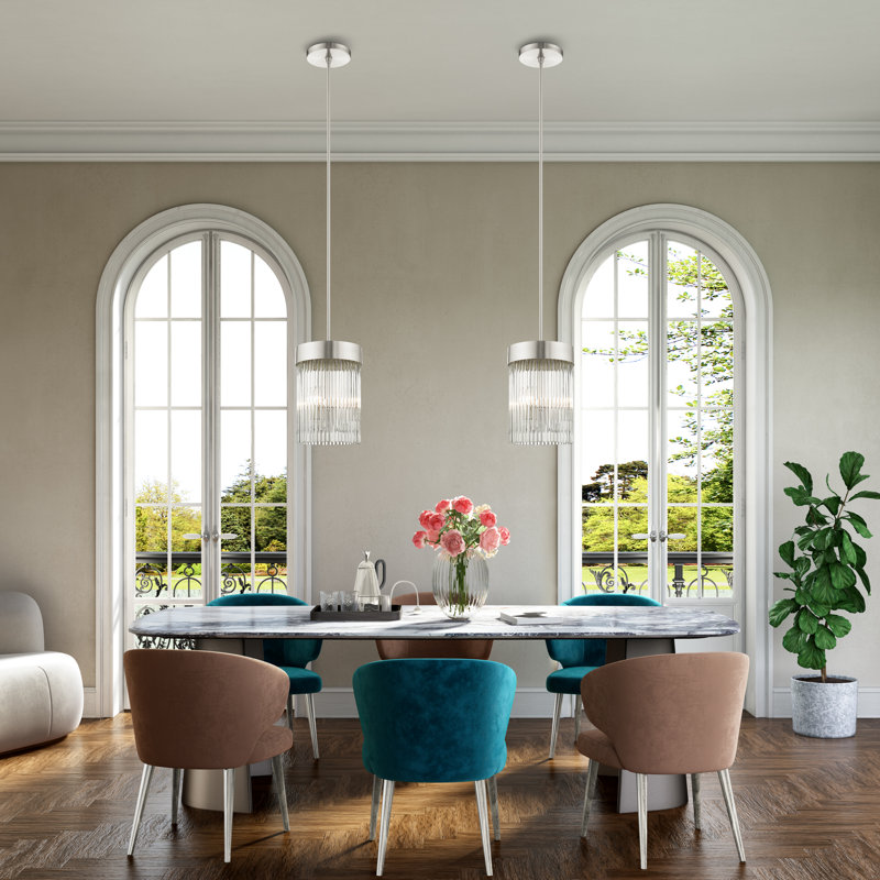 Bamey 3 - Light Single Pendant, Brushed Nickel