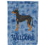 Caniche en polyester à 2 côtés 40 x 28 po standard welcome drapeau maison-957493216