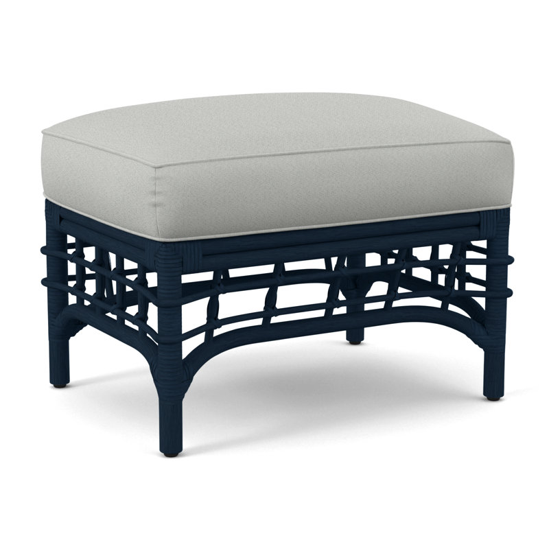 Bridgehampton Ottoman, Oslo Grey; 0820-85, Sea Glass