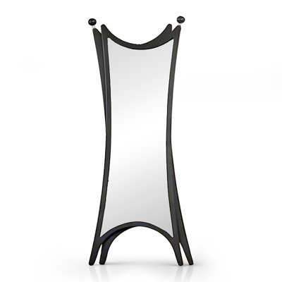 French-Style Vintage Unconventional Iron Frame Full-Length Mirror