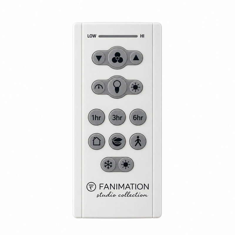 Ventilateur de plafond avec télécommande réversible - Moteur CC 16 vitesses et éclairage avec sélection de la température de couleur - Blanc