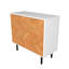 Armoire d'appoint Mid-Century moderne à 3 portes avec 4 tablettes Liam Liam-1948290965