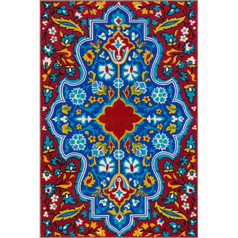 Tapis tissé pastel à motif d'étoile, Tapis de couloir 2 pi 6 po x 6 pi 7 po inclus