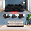 Fauteuils inclinables de luxe réglables, cuir fleur, style moderne pour la maison