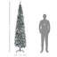 Arbre de Noël artificiel mince enneigé et enneigé 9 pi de hauteur avec branches réalistes et 1014 pointes HOMcom