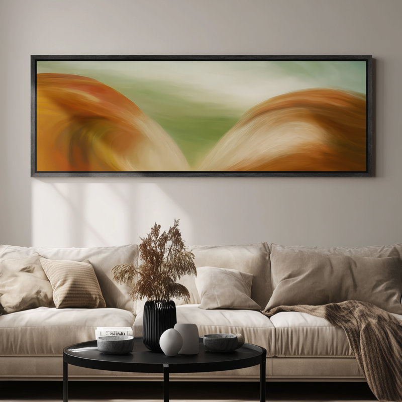 Très grand art mural rétro encadré pour art classique, H 20 po x l 60 po, Noir