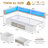 Daybed with 6 Drawers LED Corner Bed with Bookcase & Charging Station Metal Platform Bed Frame for Bedroom, Guest Room-311933765-319753337