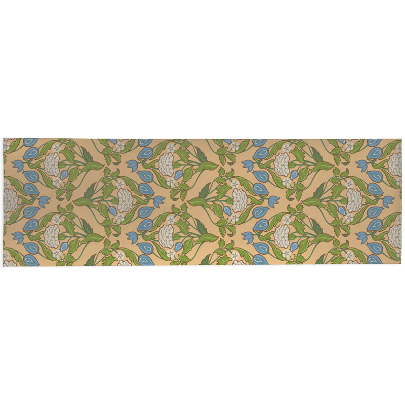 Piper Soft Step Outdoor Area Rug, Runner 8' x 2'6", Yellow