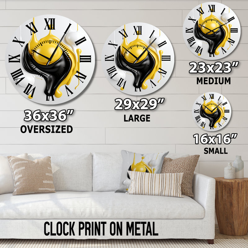Horloge murale, Surdimensionné