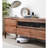 Black walnut simple modern living room TV cabinet