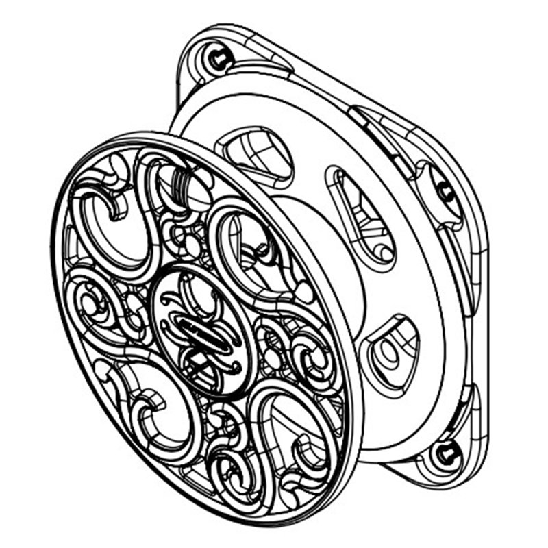 Bronze Decorative Wall Mount Hose Reel with Scroll Design