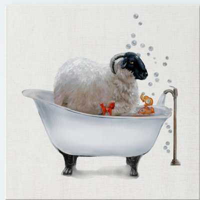 «Farm Tub Sheep», impression sur toile tendue