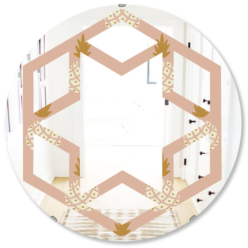 Miroir mural Pineapple Summer Bliss VII, H 31,5 po x l po
