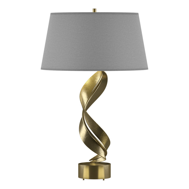 Lampe de table 25,1 po Folio, Anna ton naturel, Fumée foncée