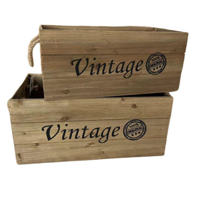 August Grove Solid Wood Decorative Bin