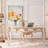62.99"French-style light beige solid wood office desk