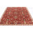 Luxury Handmade Wool Rug | Authentic Oriental Rug | Bold Red Persian Lattice Design | Traditional Red Heriz-Inspired Area Rug-2105905144