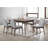 6-Person Solid Wood Dining Table Set