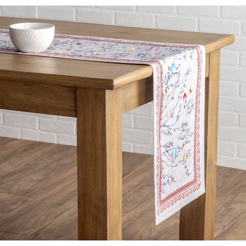 100% Cotton Christmas Table Runner, 72" x 14.5"