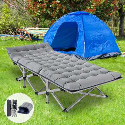 Portable Travel Camp Cots With Pearl Cotton Pad For Home/Office Nap And Beach Vacation Heavy Duty Sleeping Cots With Carry Bag