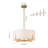 Lolanda 8-Light Dimmable Fabric Drum Pendant-880897396