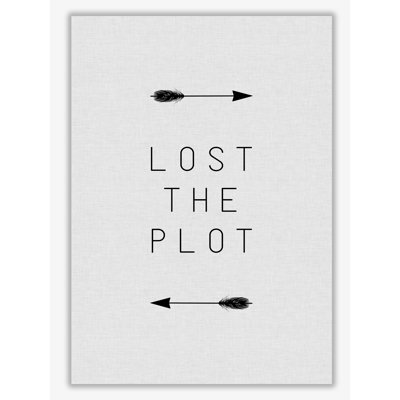 Lost The Plot Arrow - Print