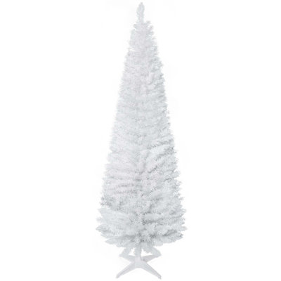Artificial Pencil Christmas Tree, Slim Xmas Tree with Realistic Branch Tips