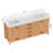 72'' Bathroom Vanity, Wood Frame Bathroom Storage Cabinet, Freestanding Vanity Top With Double Basin Natural Oak-1896891893-1896891892